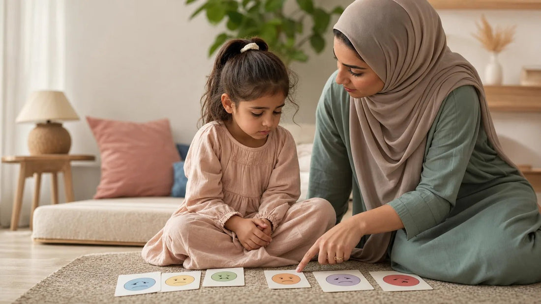 كيف أسمّي مشاعر طفلي بدل ما أكبتها؟ - Talea Stories